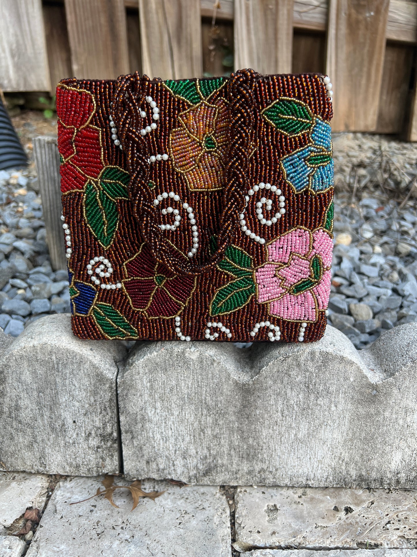 Garden Bloom Beaded Bag