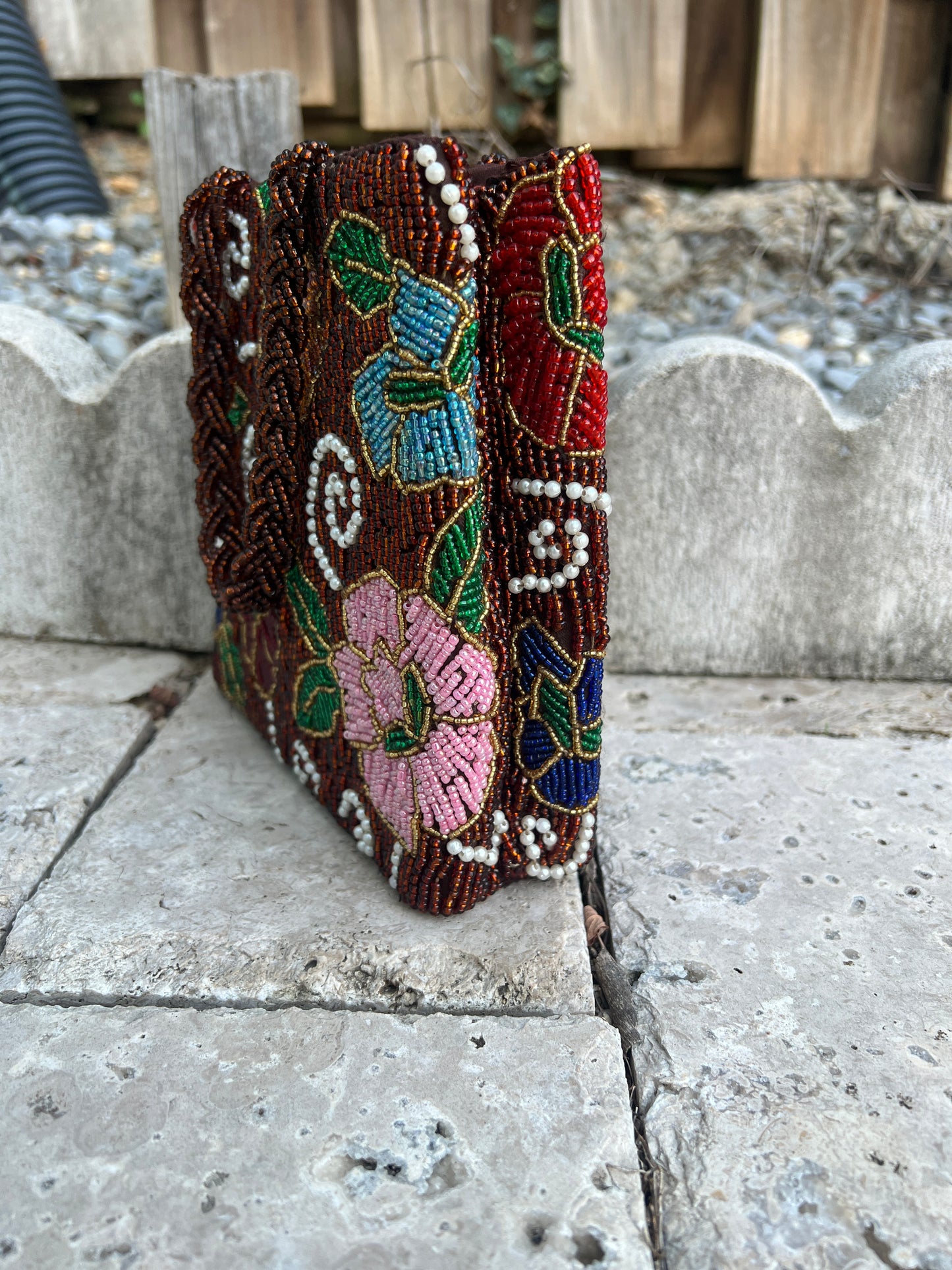 Garden Bloom Beaded Bag