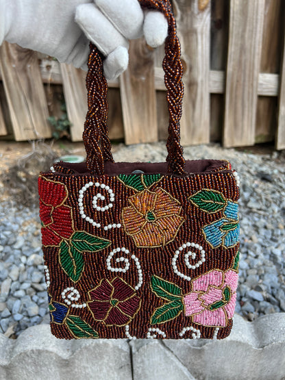 Garden Bloom Beaded Bag